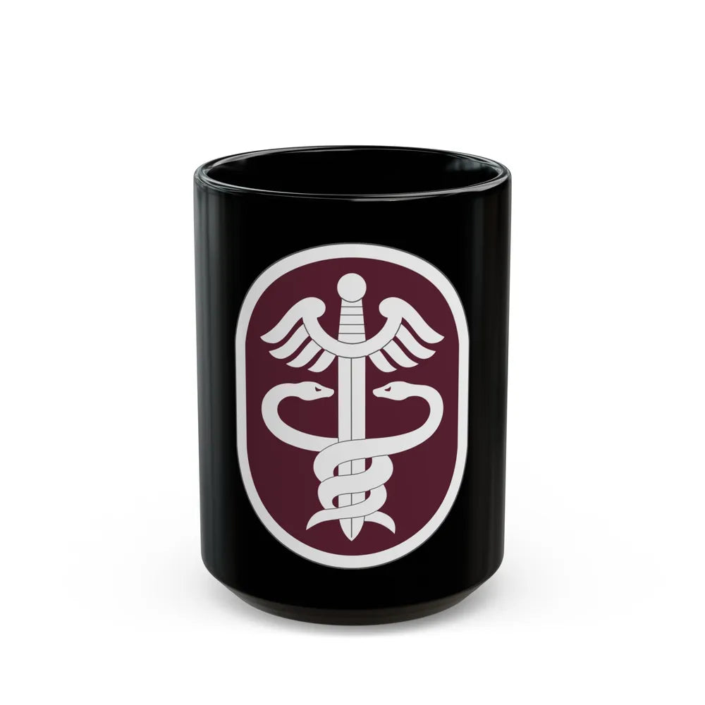 Medical Command 2 (U.S. Army) Black Coffee Mug-15oz-Go Mug Yourself