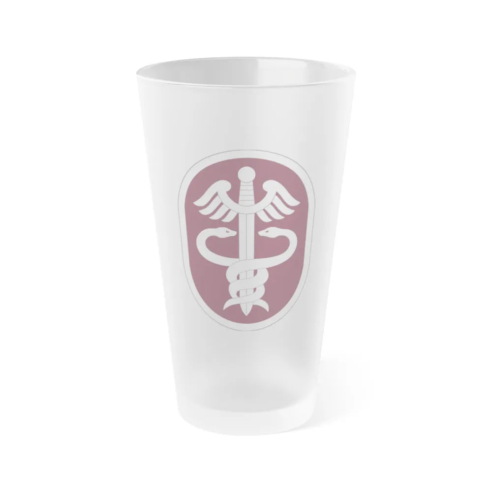 Medical Command 2 (U.S. Army) Frosted Pint Glass 16oz-Go Mug Yourself