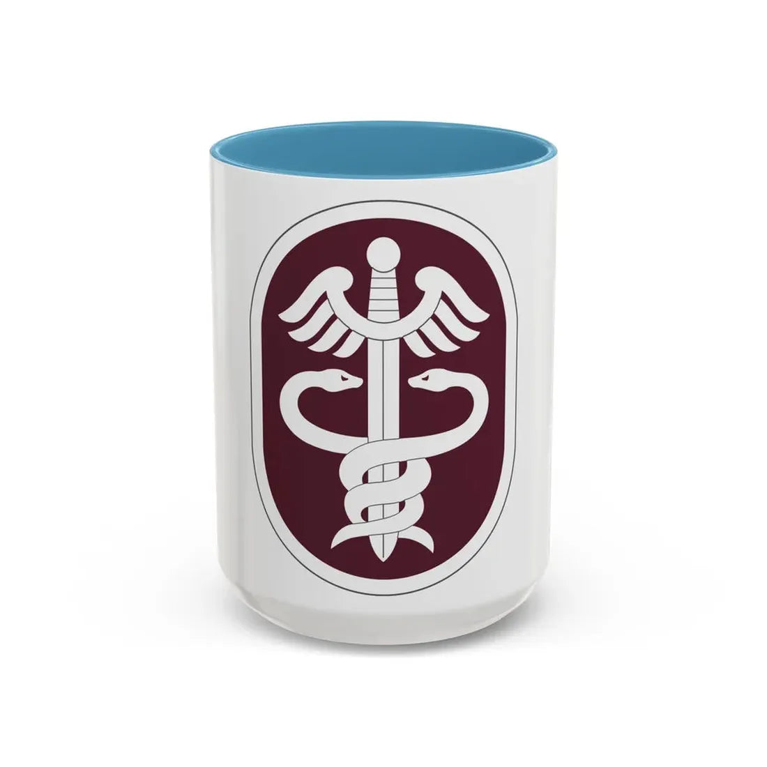Medical Command 2 (U.S. Army) Accent Coffee Mug 15oz Light Blue - Go Mug Yourself