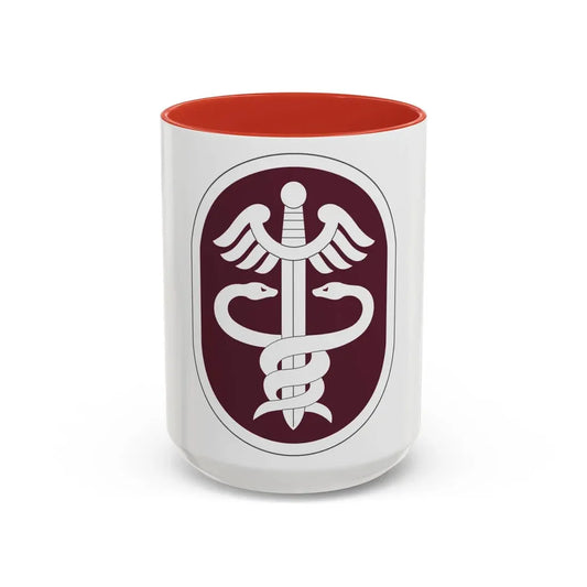 Medical Command 2 (U.S. Army) Accent Coffee Mug 15oz Red - Go Mug Yourself