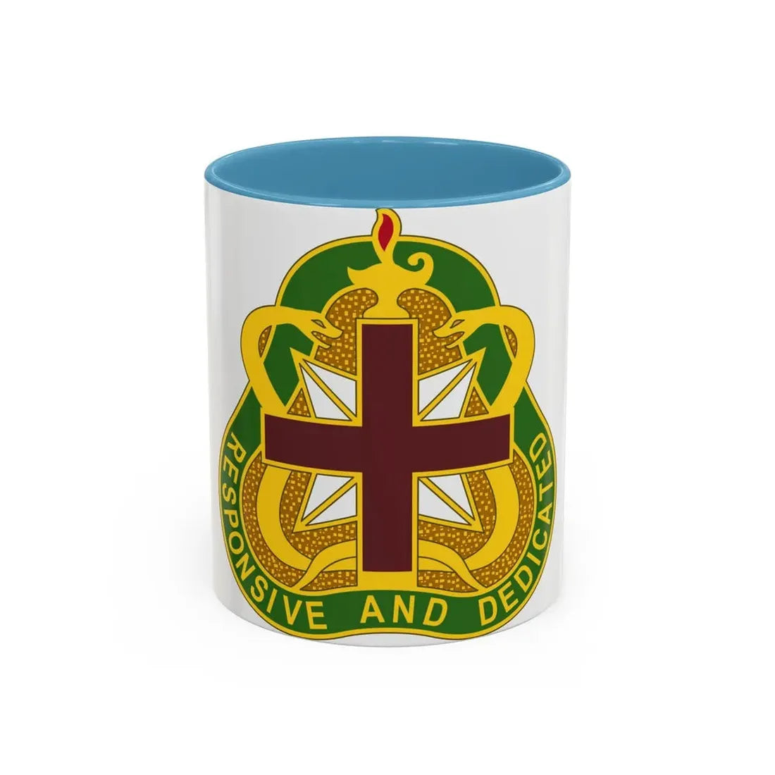 Medical Command 3 (U.S. Army) Accent Coffee Mug 11oz Light Blue - Go Mug Yourself