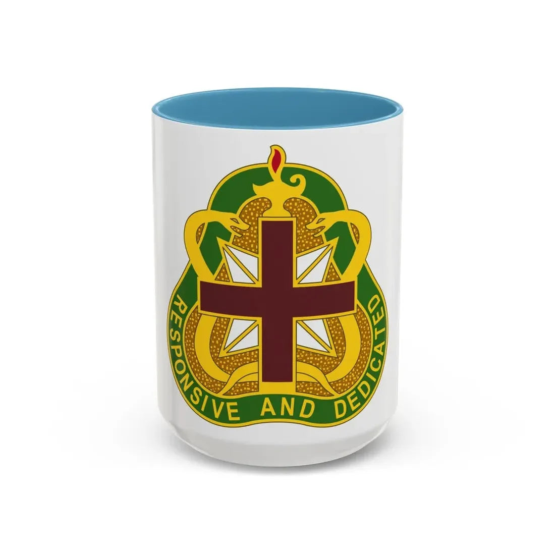 Medical Command 3 (U.S. Army) Accent Coffee Mug 15oz Light Blue - Go Mug Yourself