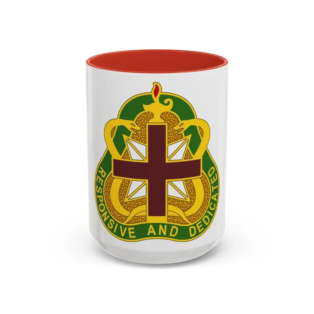 Medical Command 3 (U.S. Army) Accent Coffee Mug 15oz Red - Go Mug Yourself