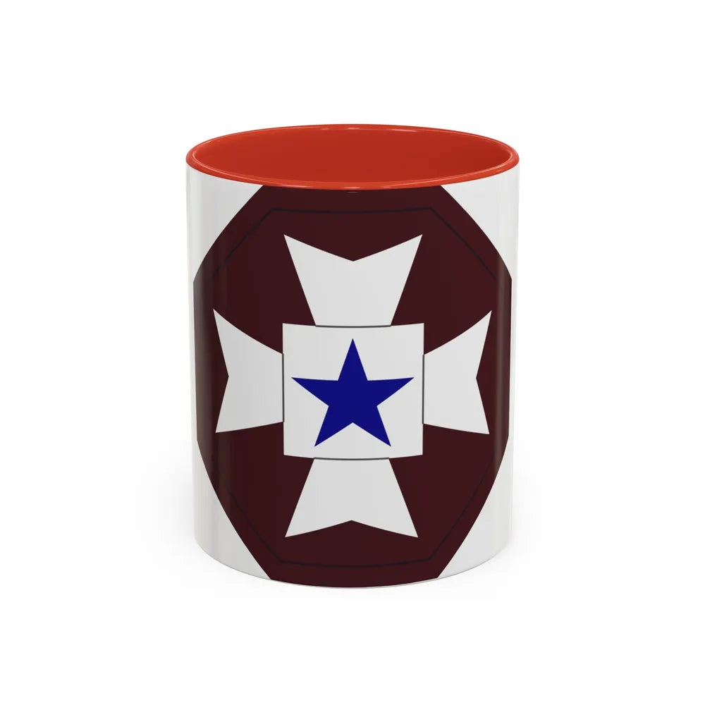 Medical Command Europe (U.S. Army) Accent Coffee Mug-11oz-Red-Go Mug Yourself