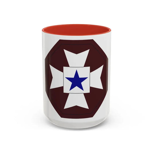 Medical Command Europe (U.S. Army) Accent Coffee Mug 15oz Red - Go Mug Yourself
