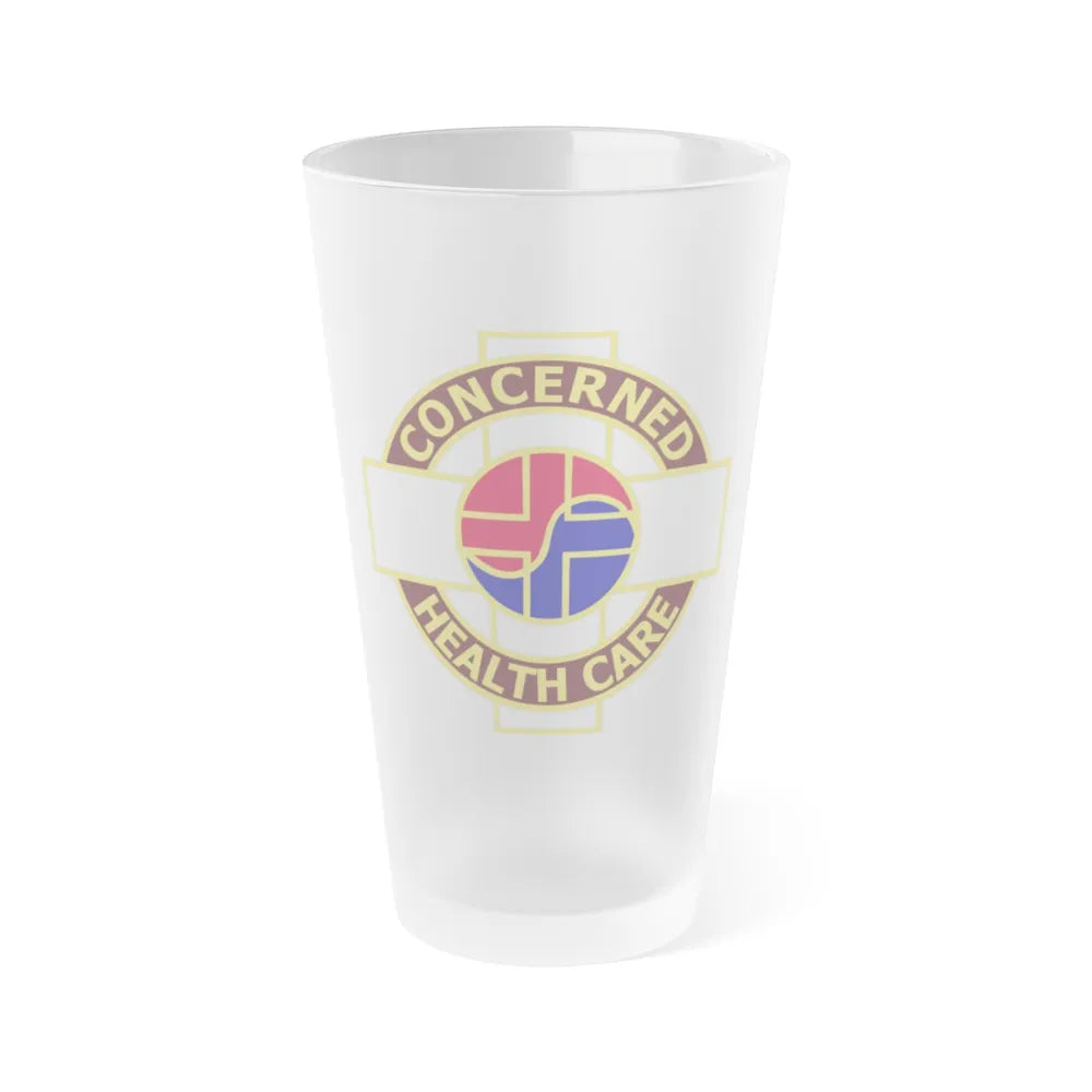 Medical Command Korea (U.S. Army) Frosted Pint Glass 16oz-Go Mug Yourself