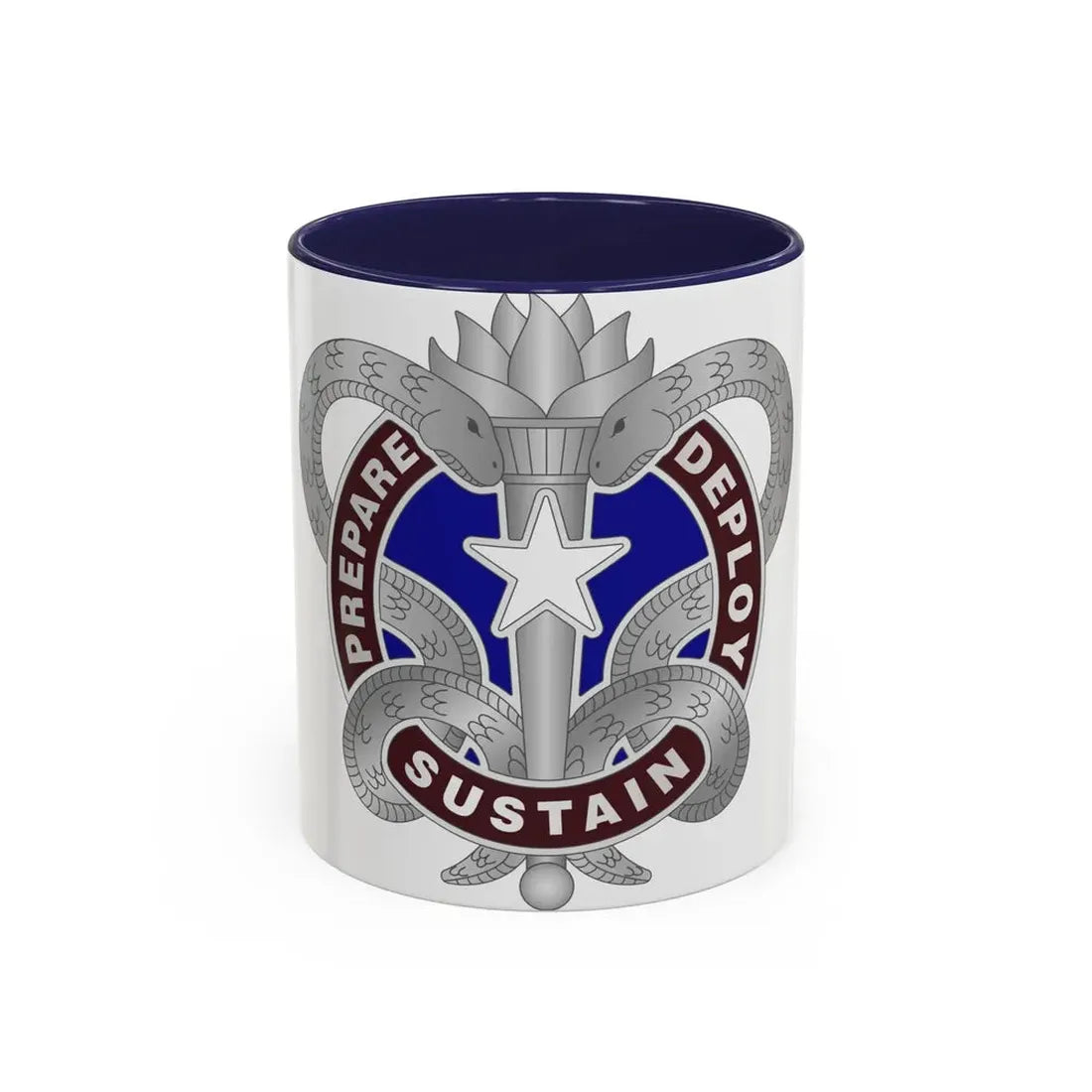 Medical Logistics Command (U.S. Army) Accent Coffee Mug 11oz Navy - Go Mug Yourself