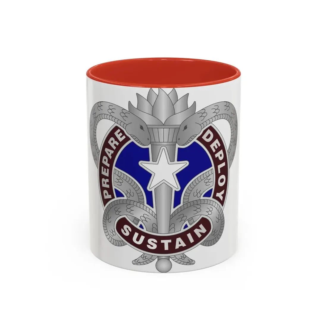 Medical Logistics Command (U.S. Army) Accent Coffee Mug 11oz Red - Go Mug Yourself