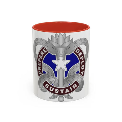 Medical Logistics Command (U.S. Army) Accent Coffee Mug 11oz Red - Go Mug Yourself