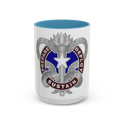 Medical Logistics Command (U.S. Army) Accent Coffee Mug 15oz Light Blue - Go Mug Yourself