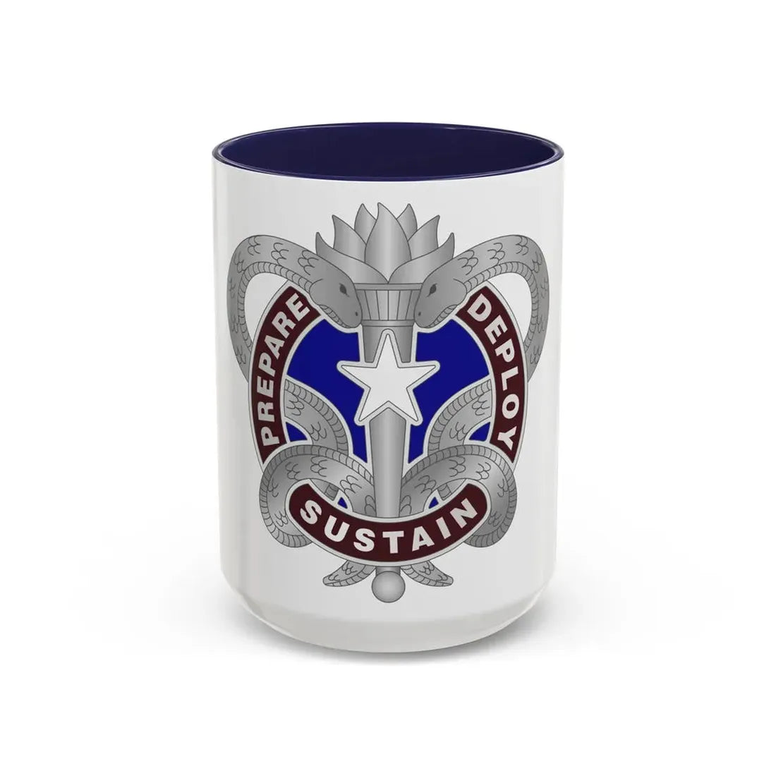 Medical Logistics Command (U.S. Army) Accent Coffee Mug 15oz Navy - Go Mug Yourself