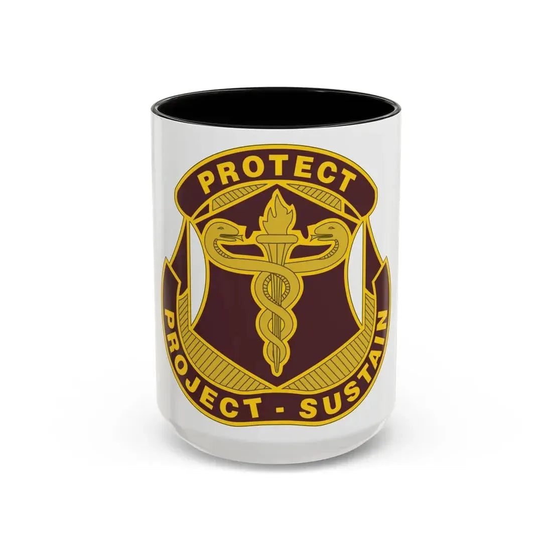 Medical Research and Development Command 2 (U.S. Army) Accent Coffee Mug 15oz Black - Go Mug Yourself
