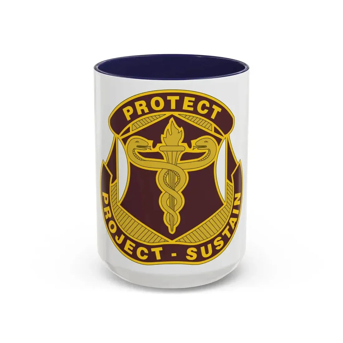 Medical Research and Development Command 2 (U.S. Army) Accent Coffee Mug 15oz Navy - Go Mug Yourself