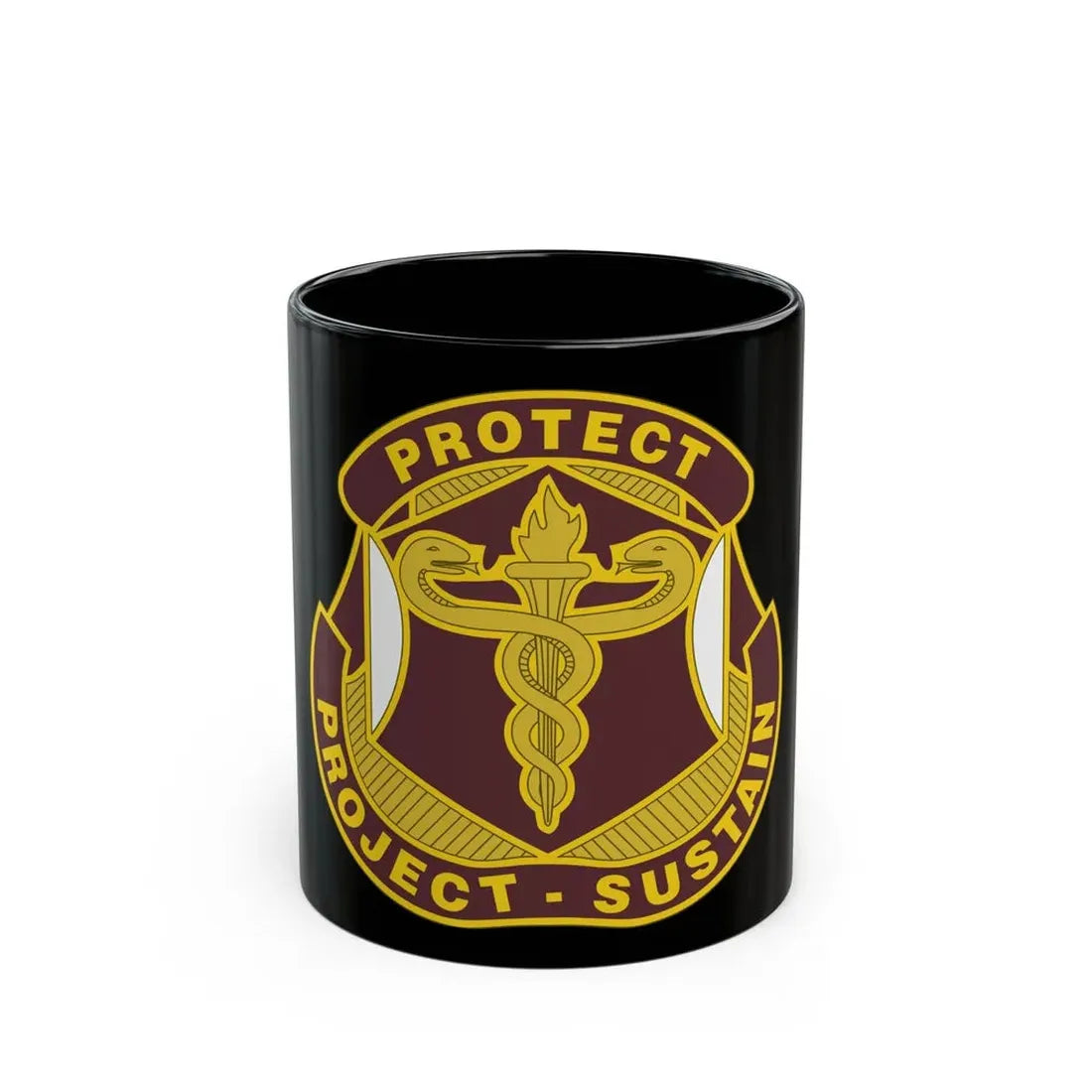 Medical Research and Development Command 2 (U.S. Army) Black Coffee Mug 11oz - Go Mug Yourself