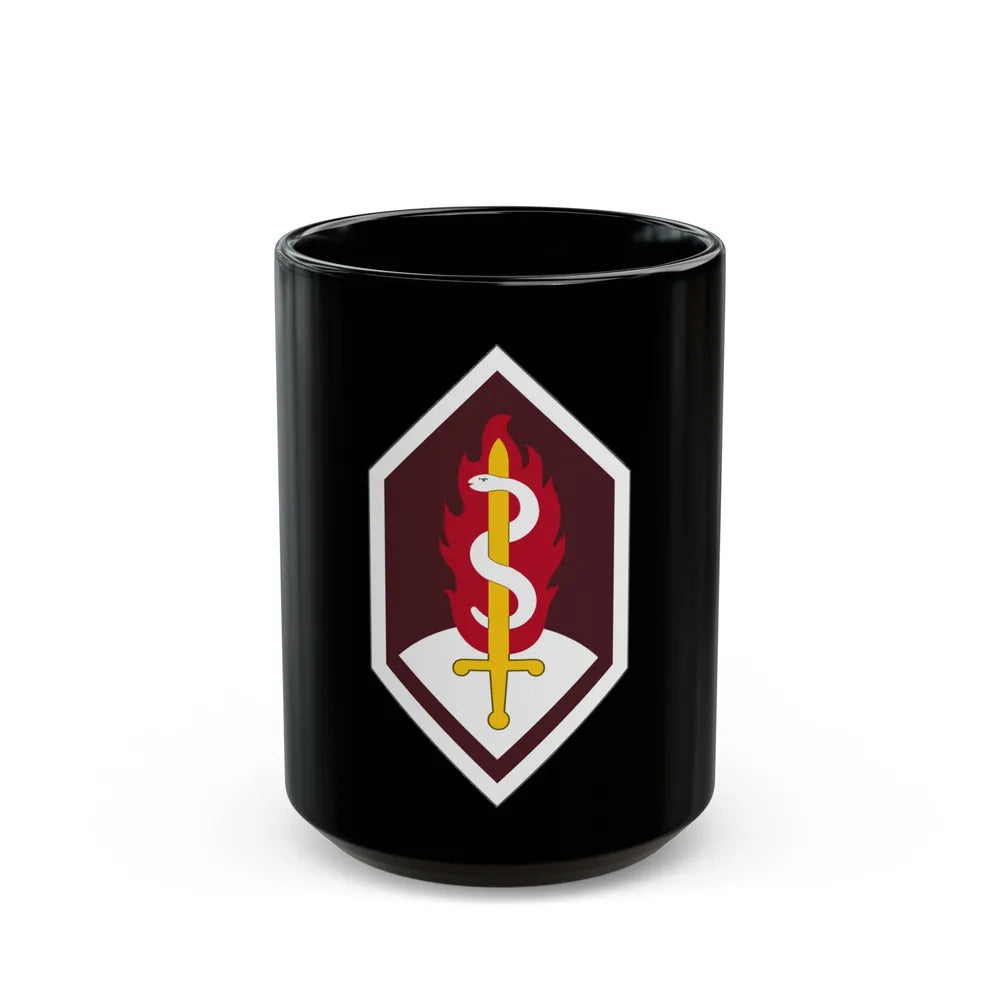 Medical Research and Development Command (U.S. Army) Black Coffee Mug-15oz-Go Mug Yourself