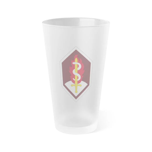 Medical Research and Development Command (U.S. Army) Frosted Pint Glass 16oz-Go Mug Yourself