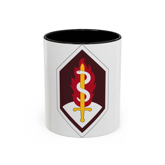 Medical Research and Development Command (U.S. Army) Accent Coffee Mug 11oz Black - Go Mug Yourself