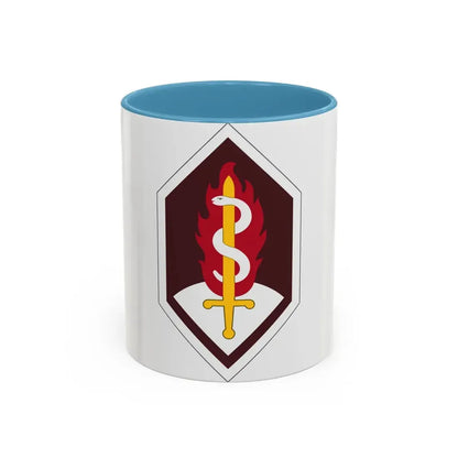 Medical Research and Development Command (U.S. Army) Accent Coffee Mug 11oz Light Blue - Go Mug Yourself