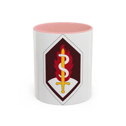 Medical Research and Development Command (U.S. Army) Accent Coffee Mug 11oz Pink - Go Mug Yourself