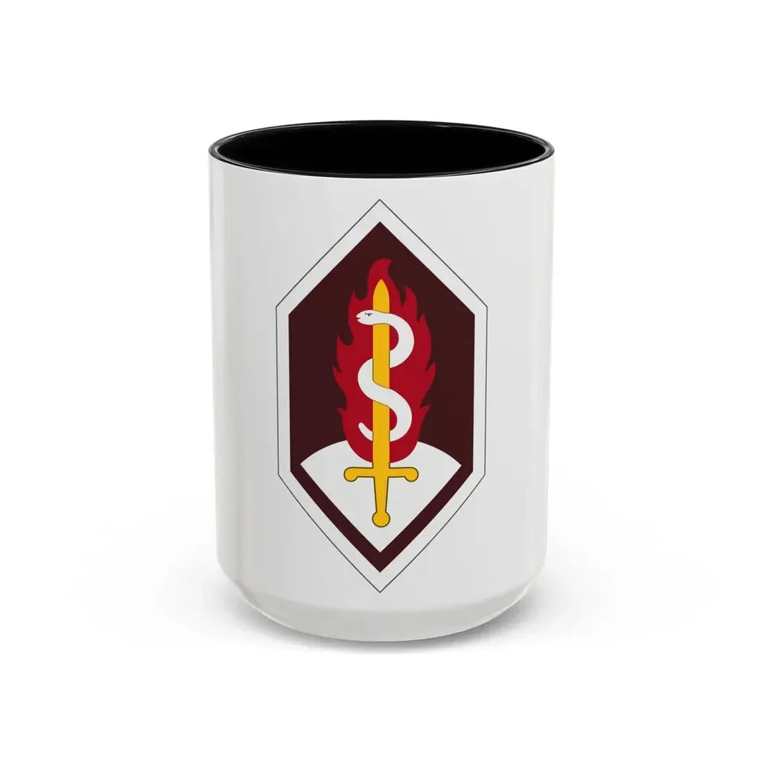 Medical Research and Development Command (U.S. Army) Accent Coffee Mug 15oz Black - Go Mug Yourself
