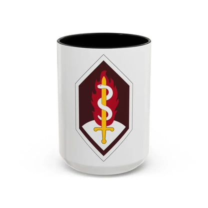 Medical Research and Development Command (U.S. Army) Accent Coffee Mug 15oz Black - Go Mug Yourself