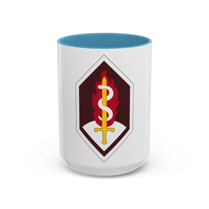Medical Research and Development Command (U.S. Army) Accent Coffee Mug 15oz Light Blue - Go Mug Yourself