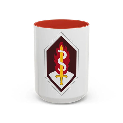 Medical Research and Development Command (U.S. Army) Accent Coffee Mug 15oz Red - Go Mug Yourself