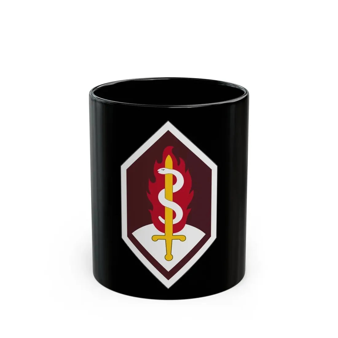 Medical Research and Development Command (U.S. Army) Black Coffee Mug 11oz - Go Mug Yourself