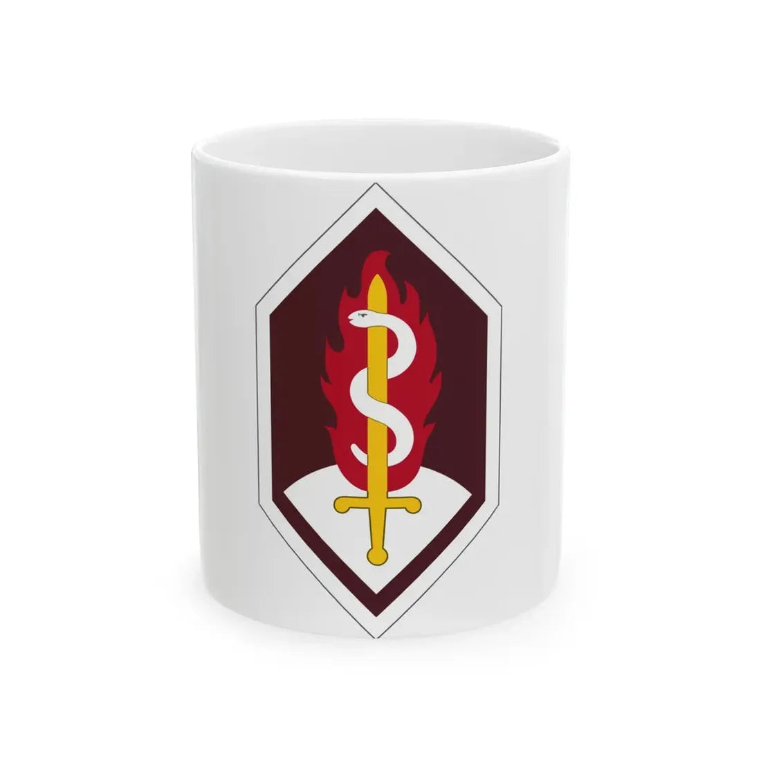 Medical Research and Development Command (U.S. Army) White Coffee Mug 11oz - Go Mug Yourself