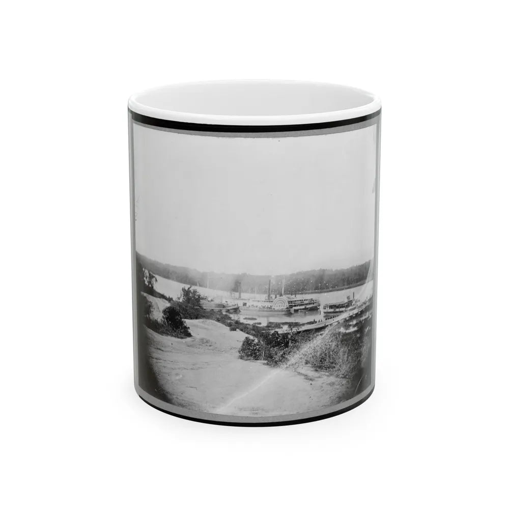 Medical Supply Boat Planter On Appomattox River, Virginia (U.S. Civil War) White Coffee Mug-11oz-Go Mug Yourself