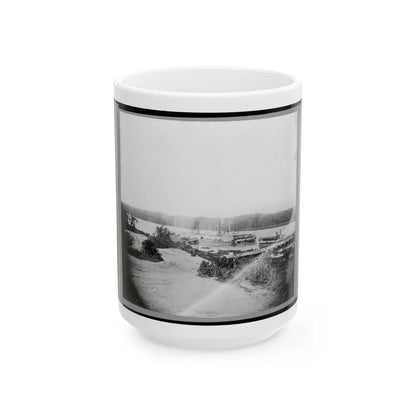 Medical Supply Boat Planter On Appomattox River, Virginia (U.S. Civil War) White Coffee Mug-15oz-Go Mug Yourself