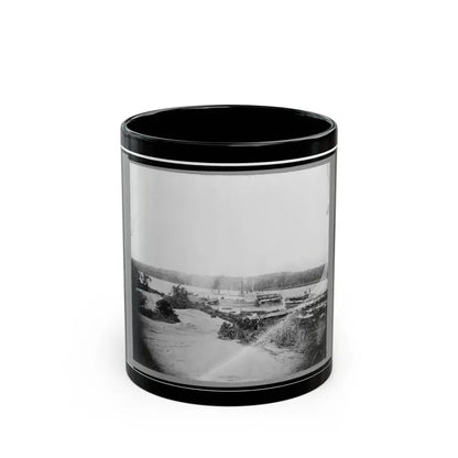 Medical Supply Boat  Planter  On Appomattox River, Virginia (U.S. Civil War) Black Coffee Mug 11oz - Go Mug Yourself