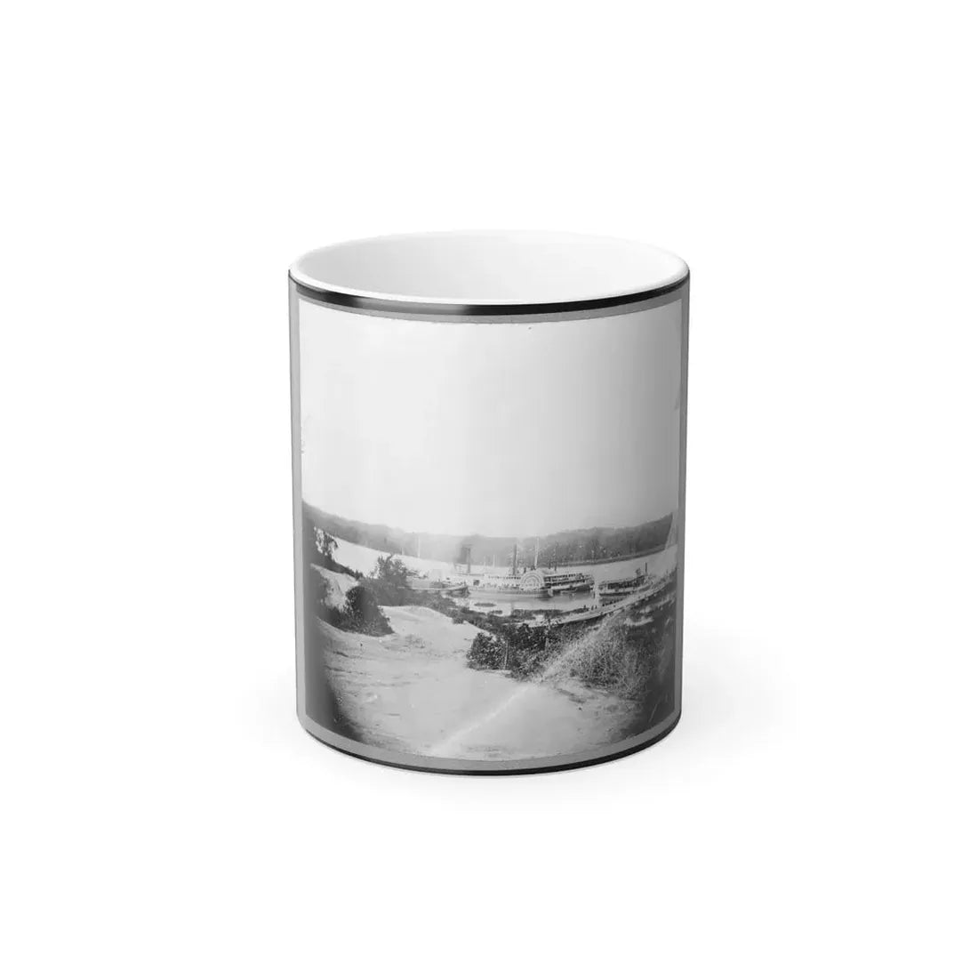 Medical Supply Boat  Planter  on Appomattox River, Virginia (U.S. Civil War) Color Changing Coffee Mug 11oz Default Title 11oz - Go Mug Yourself