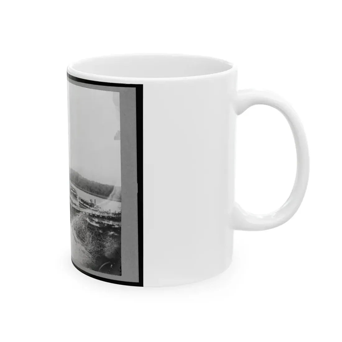 Medical Supply Boat  Planter  On Appomattox River, Virginia (U.S. Civil War) White Coffee Mug - Go Mug Yourself