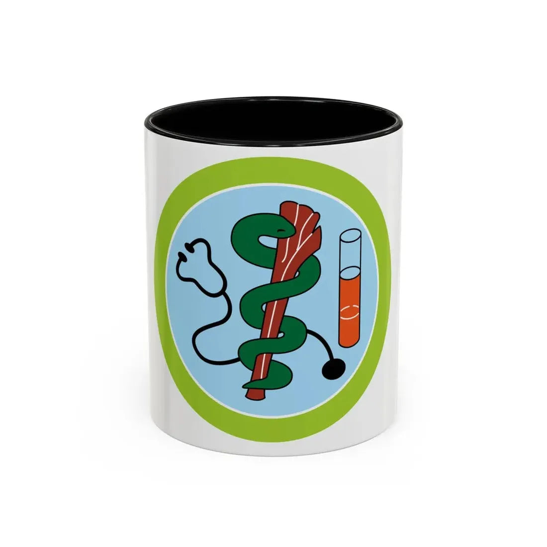 Medicine (Boy Scout Merit Badge) Accent Coffee Mug 11oz Black - Go Mug Yourself