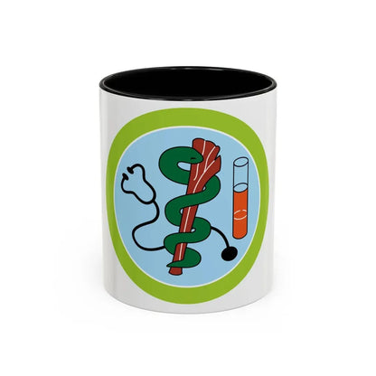 Medicine (Boy Scout Merit Badge) Accent Coffee Mug 11oz Black - Go Mug Yourself