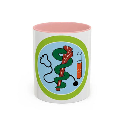 Medicine (Boy Scout Merit Badge) Accent Coffee Mug 11oz Pink - Go Mug Yourself