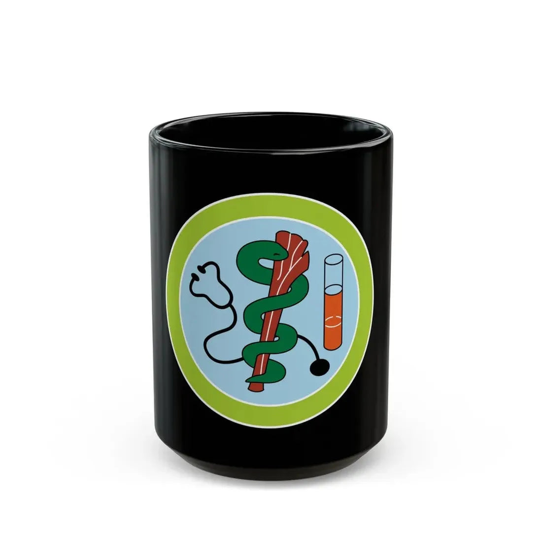 Medicine (Boy Scout Merit Badge) Black Coffee Mug 15oz - Go Mug Yourself