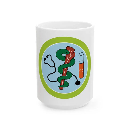 Medicine (Boy Scout Merit Badge) White Coffee Mug 15oz - Go Mug Yourself