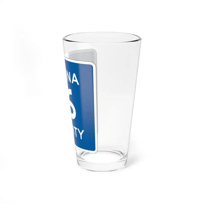 Medina County Route 16 OH (Ohio) (Road Sign) Pint Glass 16oz - Go Mug Yourself