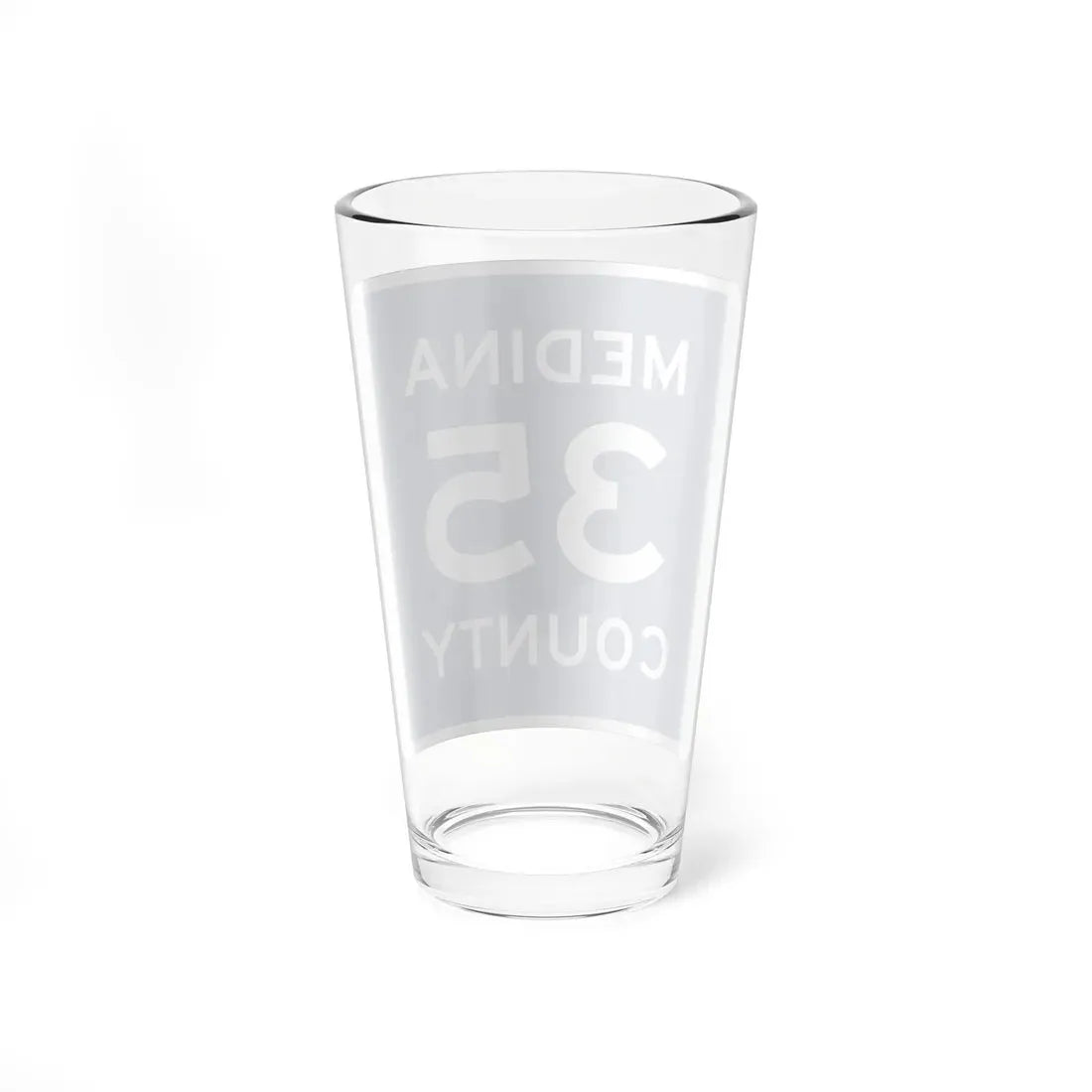 Medina County Route 35 OH (Ohio) (Road Sign) Pint Glass 16oz - Go Mug Yourself