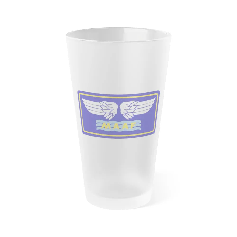 Mediterranean Allied Air Forces (U.S. Army) Frosted Pint Glass 16oz-Go Mug Yourself