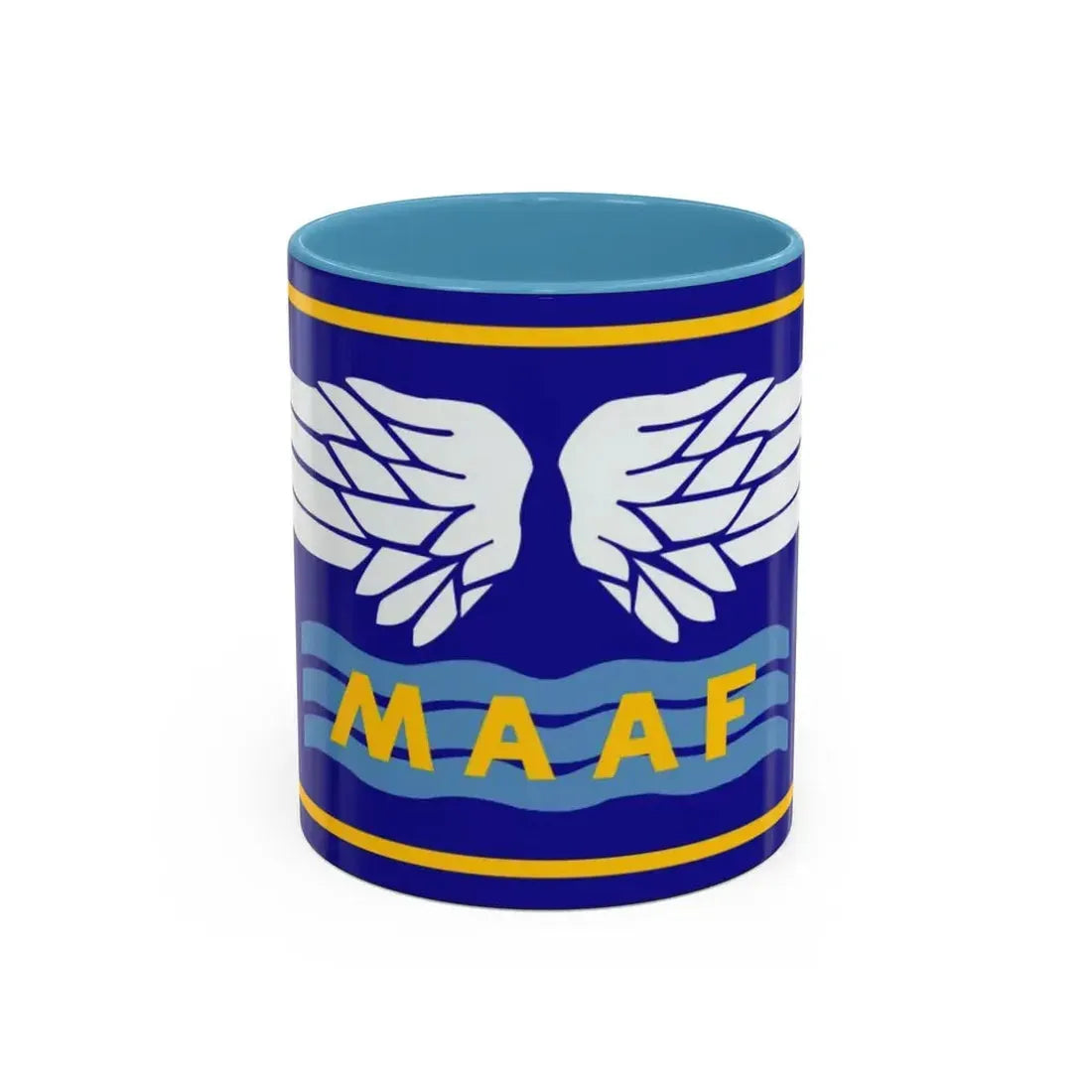 Mediterranean Allied Air Forces (U.S. Army) Accent Coffee Mug 11oz Light Blue - Go Mug Yourself