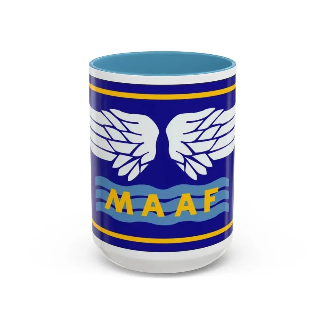 Mediterranean Allied Air Forces (U.S. Army) Accent Coffee Mug 15oz Light Blue - Go Mug Yourself