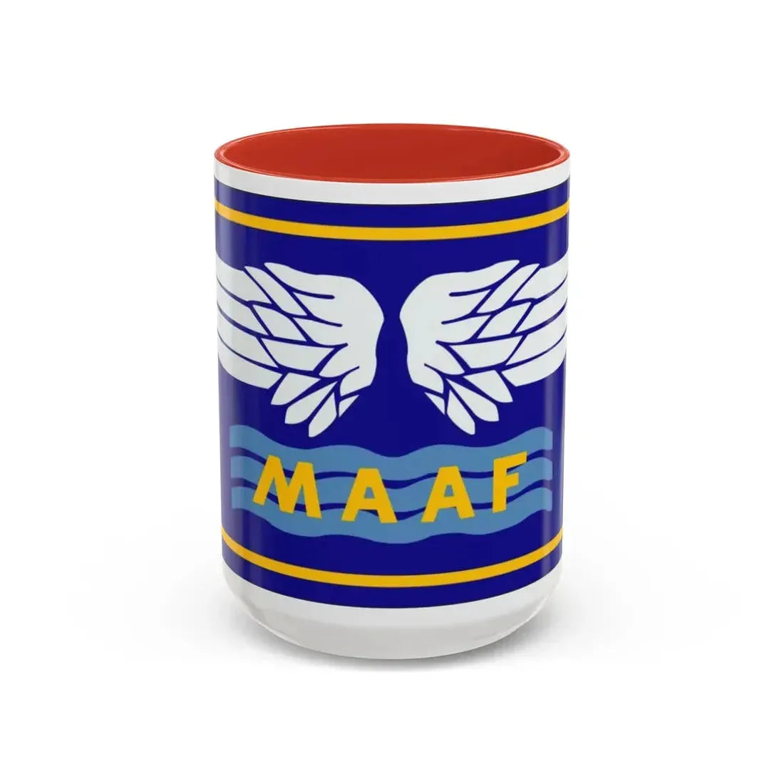 Mediterranean Allied Air Forces (U.S. Army) Accent Coffee Mug 15oz Red - Go Mug Yourself