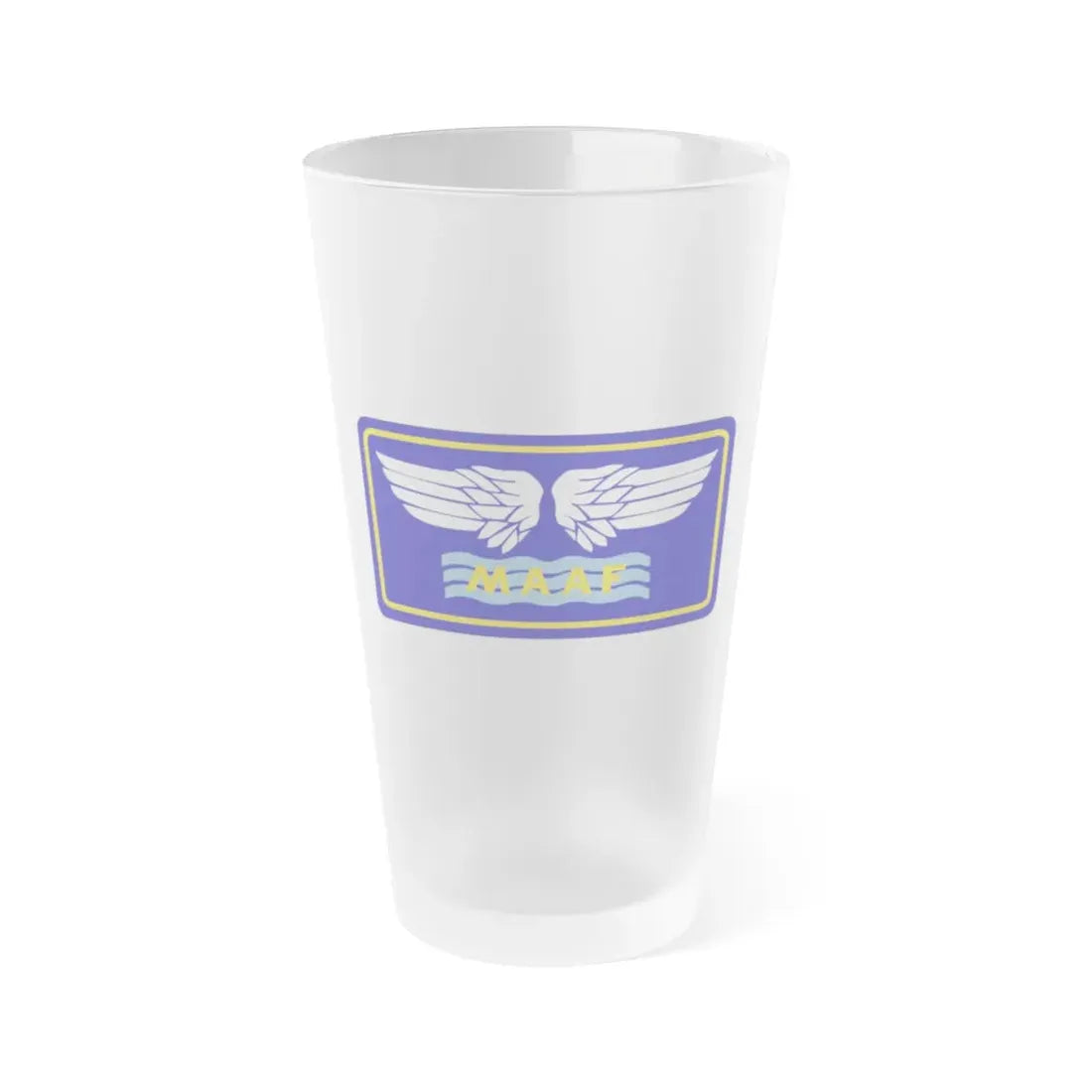 Mediterranean Allied Air Forces (U.S. Army) Frosted Pint Glass 16oz Default Title - Go Mug Yourself
