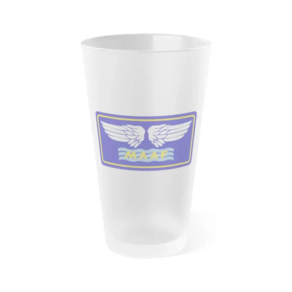Mediterranean Allied Air Forces (U.S. Army) Frosted Pint Glass 16oz Default Title - Go Mug Yourself