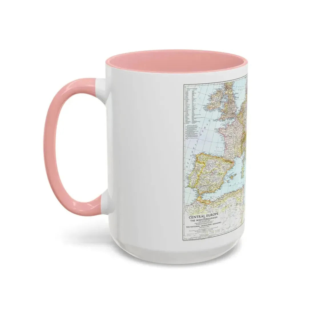 Mediterranean as of September 1 (1939) (Map) Accent Coffee Mug - Go Mug Yourself
