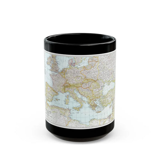 Mediterranean as of September 1 (1939) (Map) Black Coffee Mug-15oz-Go Mug Yourself