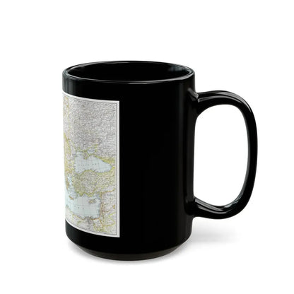 Mediterranean as of September 1 (1939) (Map) Black Coffee Mug - Go Mug Yourself